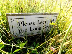 Keep off the long grass