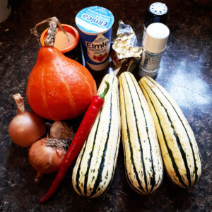 Uchiki Kuri and Delicata Squash